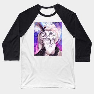 Flavius Josephus Pink Portrait | Flavius Josephus Artwork 8 Baseball T-Shirt